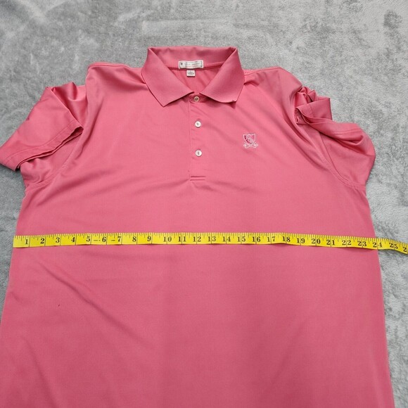 Peter Millar Summer Comfort Golf Pink Polo Shirt Size L - Picture 10 of 16